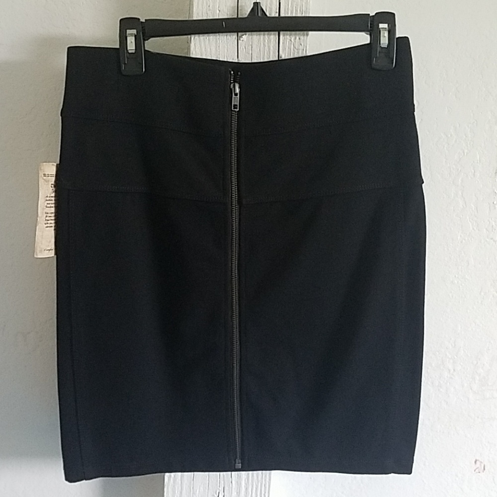 Black mini skirt